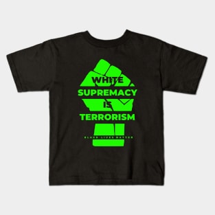 Black Lives Matter (Ligh Green) Kids T-Shirt